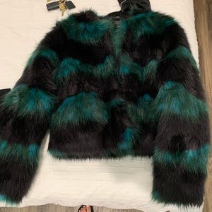 Crop Faux Fur Jacket